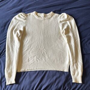 Elegant Cream Sweater Top